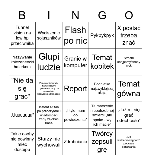 Mamm0n Bingo Card