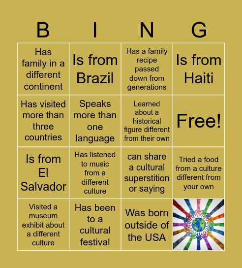 Find someone who… Bingo Card