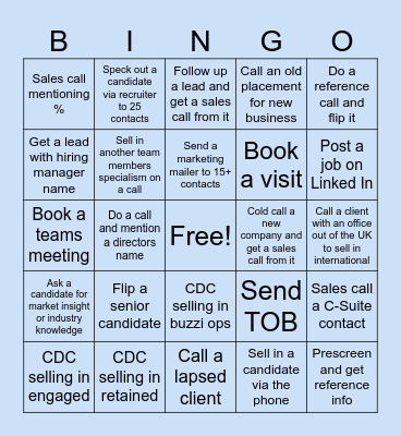 Win It Wednesday Bingo Card