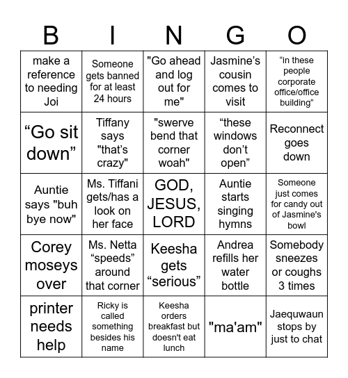 KRUSTY KRAB IS UNFAIR Bingo Card