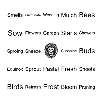 SPRINGO! Bingo Card