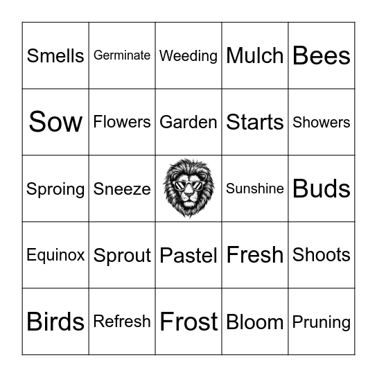 SPRINGO! Bingo Card