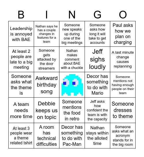 PI-8 PIPE Bingo Card