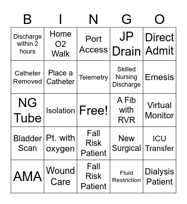 Nurses Week Bingo! Bingo Card
