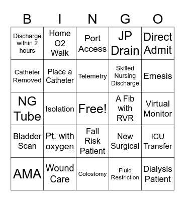 Nurses Week Bingo! Bingo Card