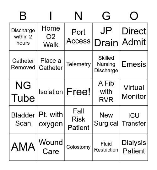 Nurses Week Bingo! Bingo Card