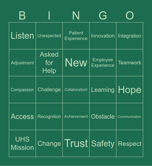 Bridging Insights, Navigating Goals, Optimizing 2025 Objectives Bingo Card