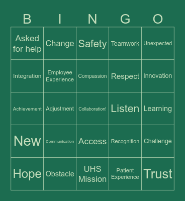 Bridging Insights, Navigating Goals, Optimizing 2025 Objectives Bingo Card