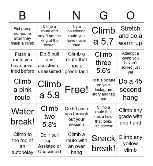 RocVentures Bingo! Bingo Card