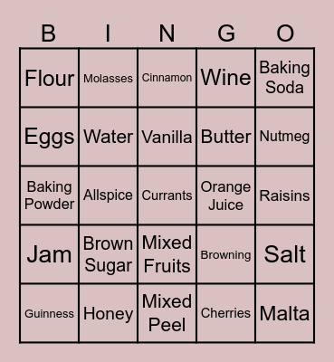 All That Makes an Easter Bun! Bingo Card