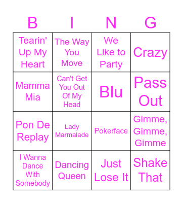 Bridezilla Bingo! Bingo Card
