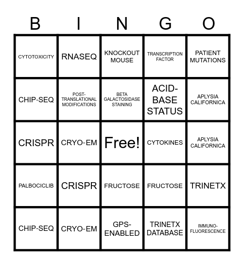 MASTER'S POSTER SESSION ATTENDEE BINGO Card