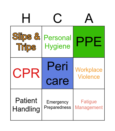****Realcare Bingo***** Bingo Card