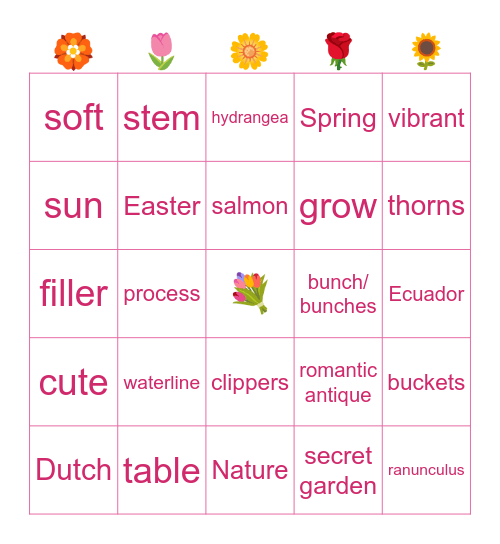🌸Love Knots Floral Bingo🌸 Bingo Card