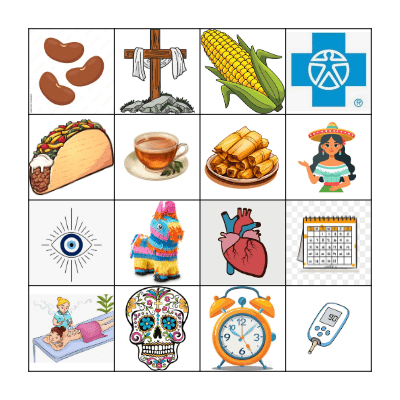 Hispanic Culture Bingo Card