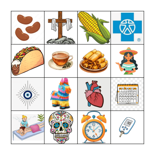 Hispanic Culture Bingo Card
