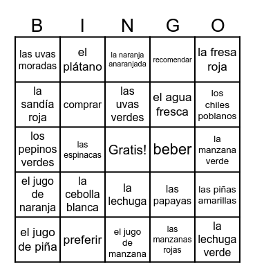 U4: ASD 1 Bingo Card