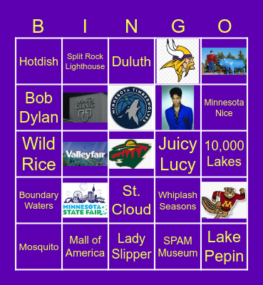Minnesota Bingo Card