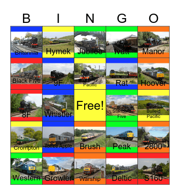 British Tourist Lines would add my Bucket List one day Bingo Card