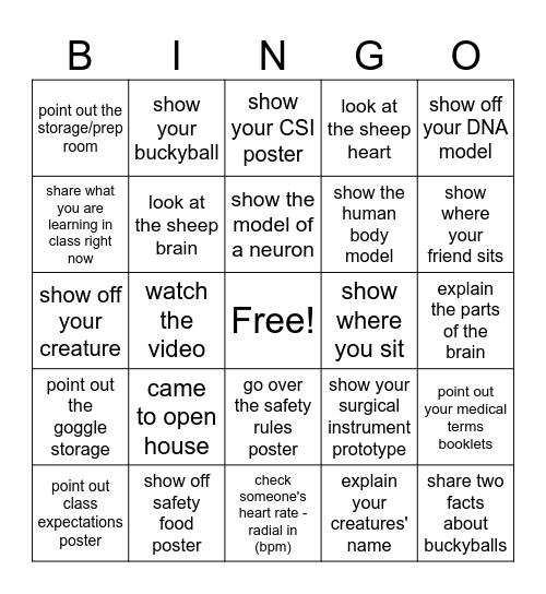 Medical Detectives Bingo Card