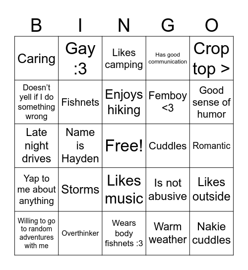 Are you vexs type? Bingo Card