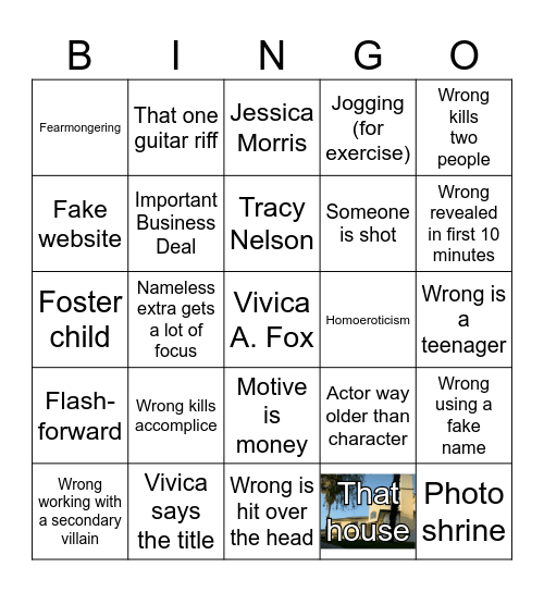I guess you're playing the wrong bingo game Bingo Card