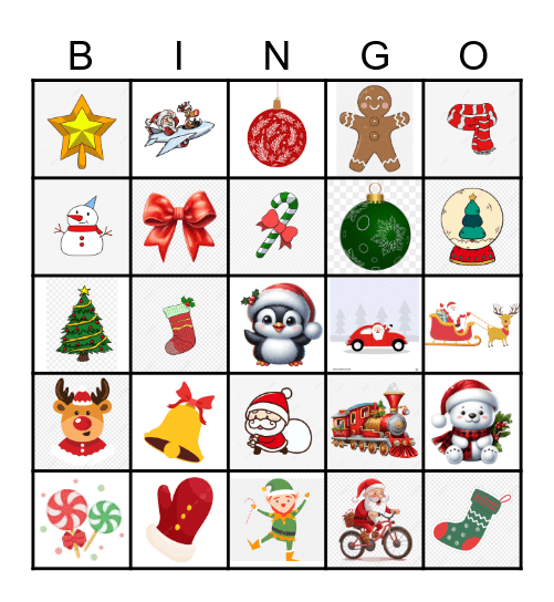 Merry Christmas Bingo Card