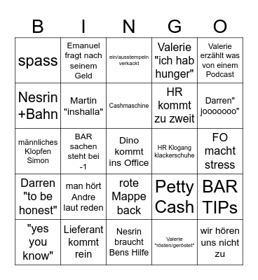 Hilton Cologne Bingo Card