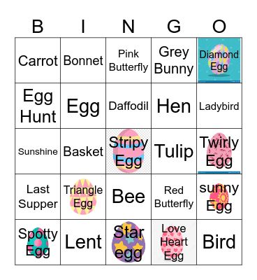 Easter Bingo Card