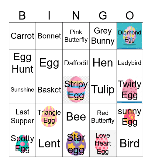 Easter Bingo Card