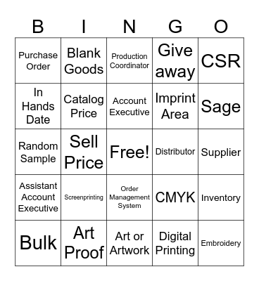 Promo Hunt! Bingo Card