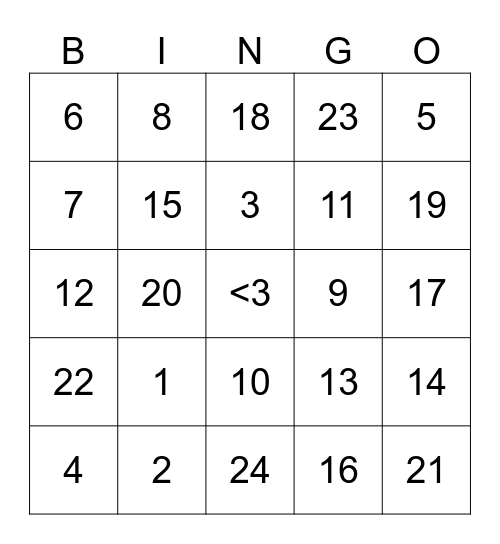 Till Bingo Do Us Part! Bingo Card