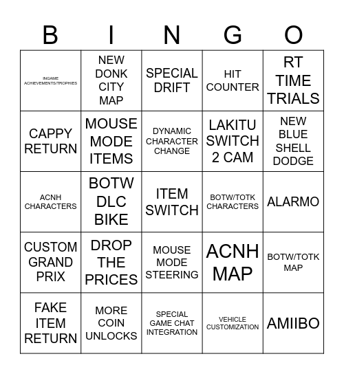 Direct 17/4/25 Bingo Card