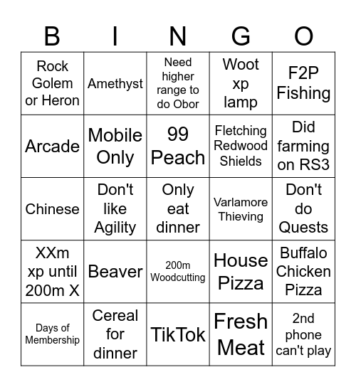 IRONMONKEY Bingo Card