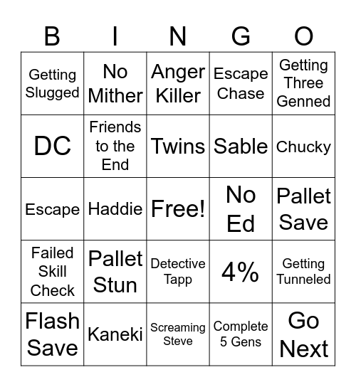 Survivor Bingo #1 Bingo Card