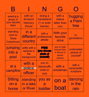 Photo or It Didn't Happen! Bingo Card
