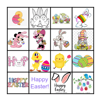 EASTER BINGO Card