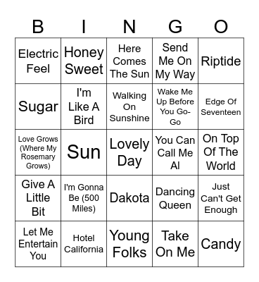 Easter 2025 TFI Bingo Card