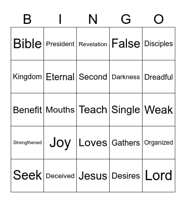 Assess Your Learning 3 Bingo Card