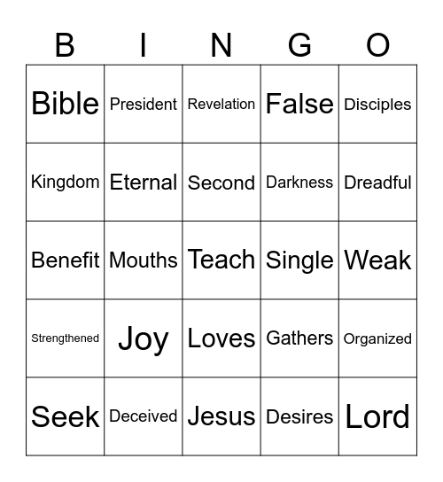 Assess Your Learning 3 Bingo Card