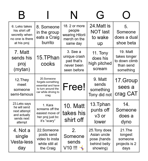 Caroline is a winner Bingo Card