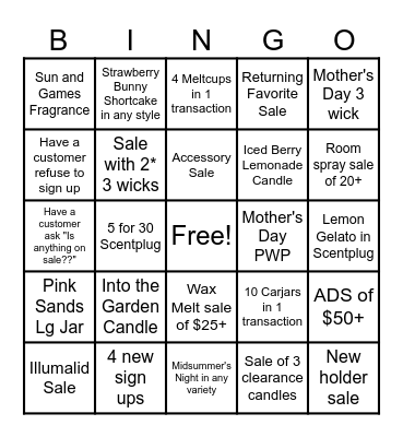 40% OFF WEEKEND Bingo Card
