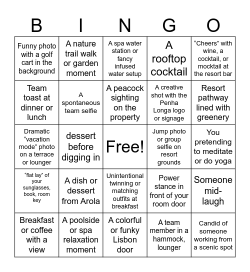 TCP Takes Penha Bingo Card