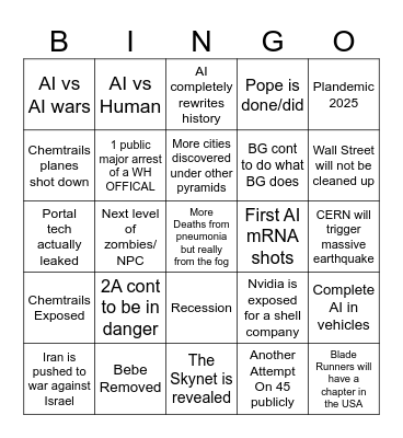 [DeepState] Bingo Card