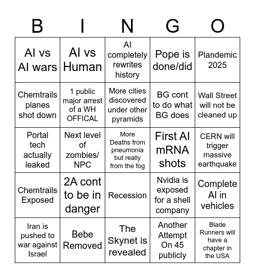 [DeepState] Bingo Card