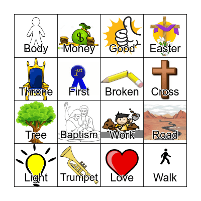 Easter Sunday, April 20, 2025 Bingo Card