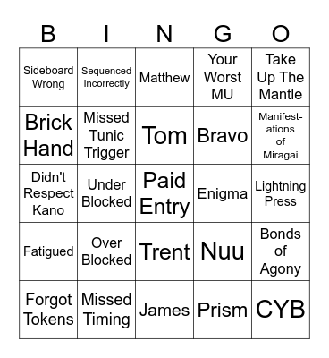 Proquest Bingo Card