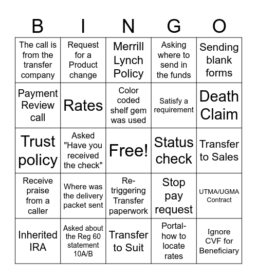 Hybrid Bingo Card