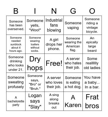 CHS Trolley 2025 Bingo Card