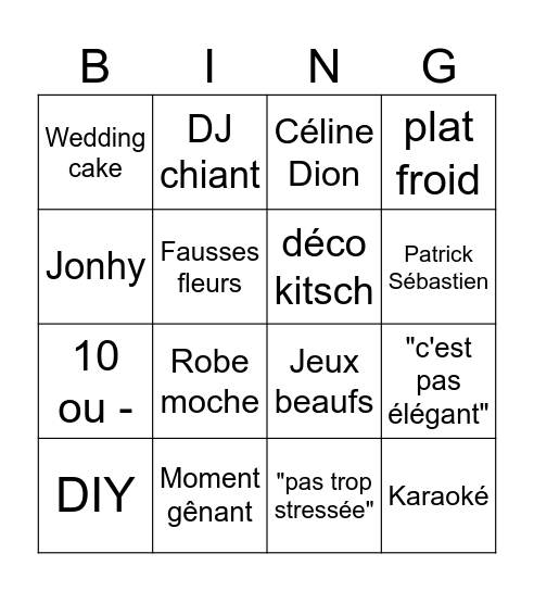 Assia Bingo Card
